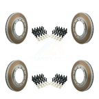 Genius Front Rear Coated Disc Brake Rotors Kit For IC Corporation CE School Bus Commercial International 4400 HC Integrated Ford Chevrolet 4100 CV515 F-650 RE BE Silverado 4500 HD 5500 6500 KG-102123