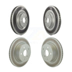 Genius Front Rear Coated Disc Brake Rotors And Hub Assembly Kit For 2021-2024 Lexus IS300 IS350 RC350 RC300 KG-102128