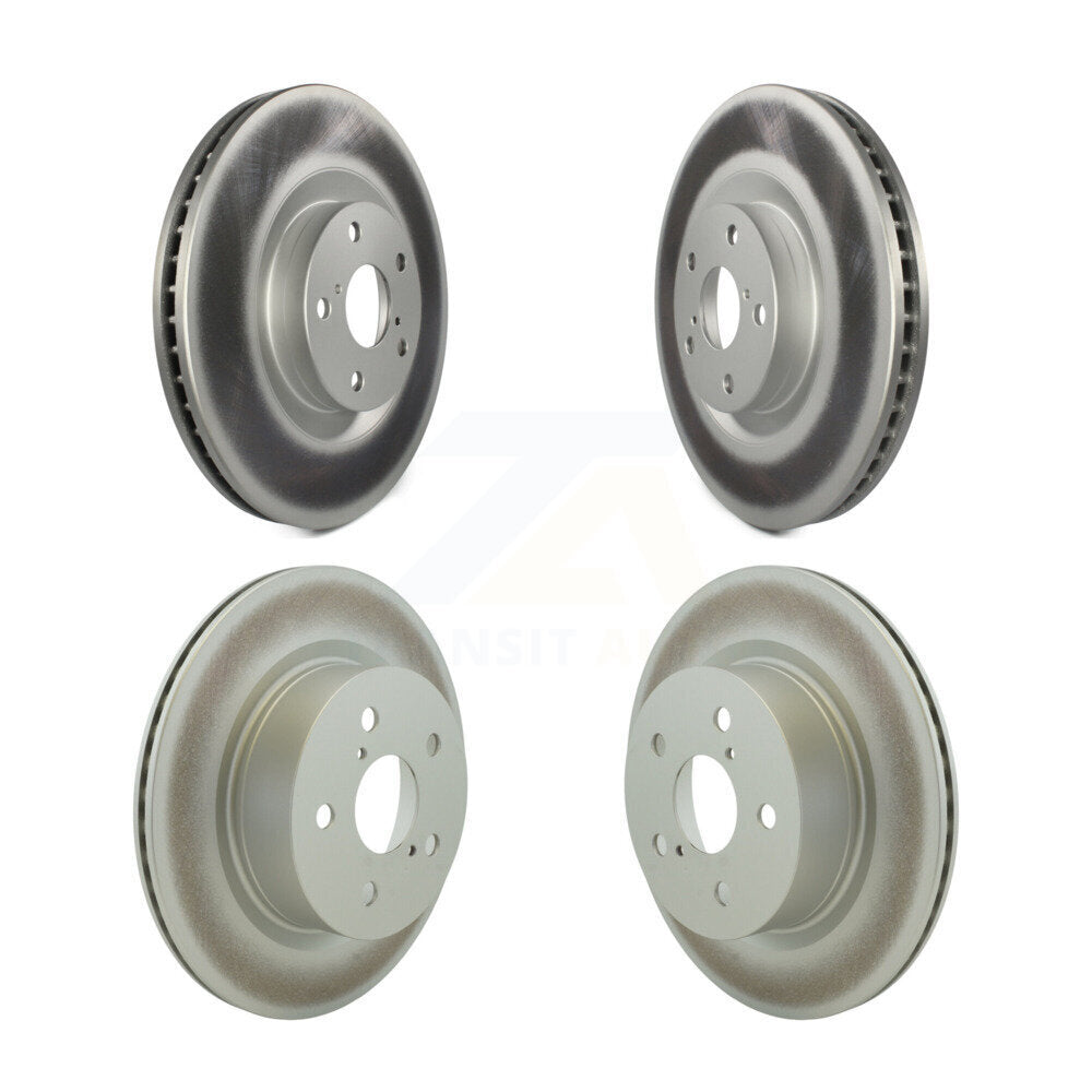 Genius Front Rear Coated Disc Brake Rotors And Hub Assembly Kit For 2021-2024 Lexus IS300 IS350 RC350 RC300 KG-102128
