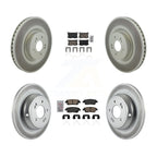 Transit Auto Front Rear Ceramic Pads And Coated Disc Brake Rotors Kit For Genesis G80 KGA-107542