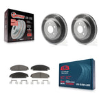 Transit Auto Front Coated Disc Brake Rotors And Ceramic Pads Kit For 2019 Dodge Challenger SXT with AWD With 320mm Diameter Rotor KGC-100248