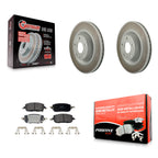 Transit Auto Front Coated Disc Brake Rotors And Semi-Metallic Pads Kit For Mazda CX-50 MX-30 EV KGF-103256