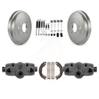 Transit Auto Rear Coated Brake Drum Shoes Spring And Cylinders Kit For 2008 Nissan Versa 4-Wheel ABS KGN-100210