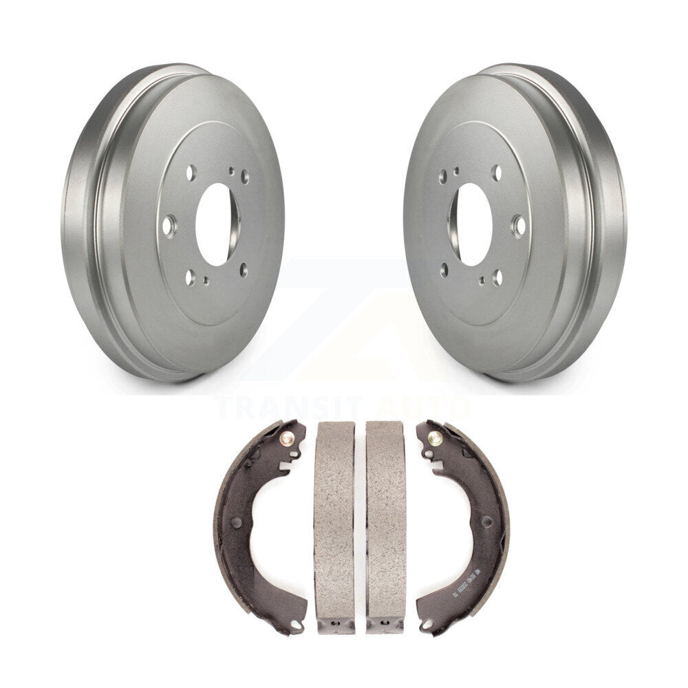 Transit Auto Rear Coated Brake Drum Shoes Kit For 2008 Nissan Versa 4-Wheel ABS KGN-100211