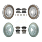 Transit Auto Front Rear Coated Disc Brake Rotors And Semi-Metallic Pads Kit For Hyundai Santa Fe Kia Sorento GAS engine KGS-102786