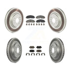 Transit Auto Front Rear Coated Disc Brake Rotors And Semi-Metallic Pads Kit For 2021 Cadillac XT5 Buick Enclave XT6 KGS-102790