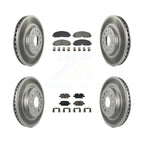 Transit Auto Front Rear Coated Disc Brake Rotors And Semi-Metallic Pads Kit For Chevrolet Traverse Blazer GMC Acadia Buick Enclave KGS-102791