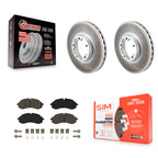 Transit Auto Front Coated Disc Brake Rotors And Semi-Metallic Pads Kit For Ford Transit-250 Transit-350 E-Transit Transit-150 KGS-102821