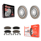 Transit Auto Front Coated Disc Brake Rotors And Semi-Metallic Pads Kit For Mitsubishi Outlander Nissan Pathfinder PHEV INFINITI QX60 ARIYA KGS-102823