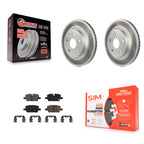 Transit Auto Rear Coated Disc Brake Rotors And Semi-Metallic Pads Kit For Cadillac CT5 With 1 Piston Caliper KGS-102869