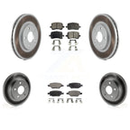 Transit Auto Front Rear Coated Disc Brake Rotors And Ceramic Pads Kit For Chevrolet Malibu Pontiac G6 With 276mm Diameter Rotor KGT-100613