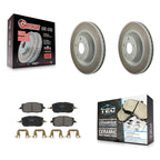 Transit Auto Front Coated Disc Brake Rotors And Ceramic Pads Kit For Mazda CX-50 MX-30 EV KGT-103453