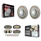 Transit Auto Front Coated Disc Brake Rotors And Ceramic Pads Kit For 2020-2023 Mercedes-Benz GLE350 With 330mm Diameter Rotor KGT-103506