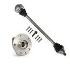 Kugel Front Right (Passenger Side) CV Axle Drive Shaft And Complete Wheel Hub Bearing Assembly Kit For Volkswagen GTI 3 Bolt Mounting Flange KN7-100329