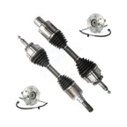 Kugel Front CV Axle Drive Shaft And Complete Wheel Hub Bearing Assembly Kit For 2011-2014 Ford Expedition Lincoln Navigator 4WD - Left Right Side (Driver Passenger) KN7-100467