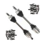 Kugel Front CV Axle Drive Shaft And Complete Wheel Hub Bearing Assembly Kit For 2017-2018 Hyundai Santa Fe Sport 2.0L with Turbocharged - Left Right Side (Driver Passenger) KN7-100490