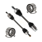 Kugel Front CV Axle Drive Shaft Complete Assembly And Bearing Kit For 2016 Honda Civic Sedan Coupe with 1.5L Turbocharged Automatic CVT transmission - Left Right Side (Driver Passenger) KN7-100509