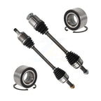 Kugel Front CV Axle Drive Shaft Complete Assembly And Wheel Bearing Kit For Honda Civic - Left Right Side (Driver Passenger) KN7-100510