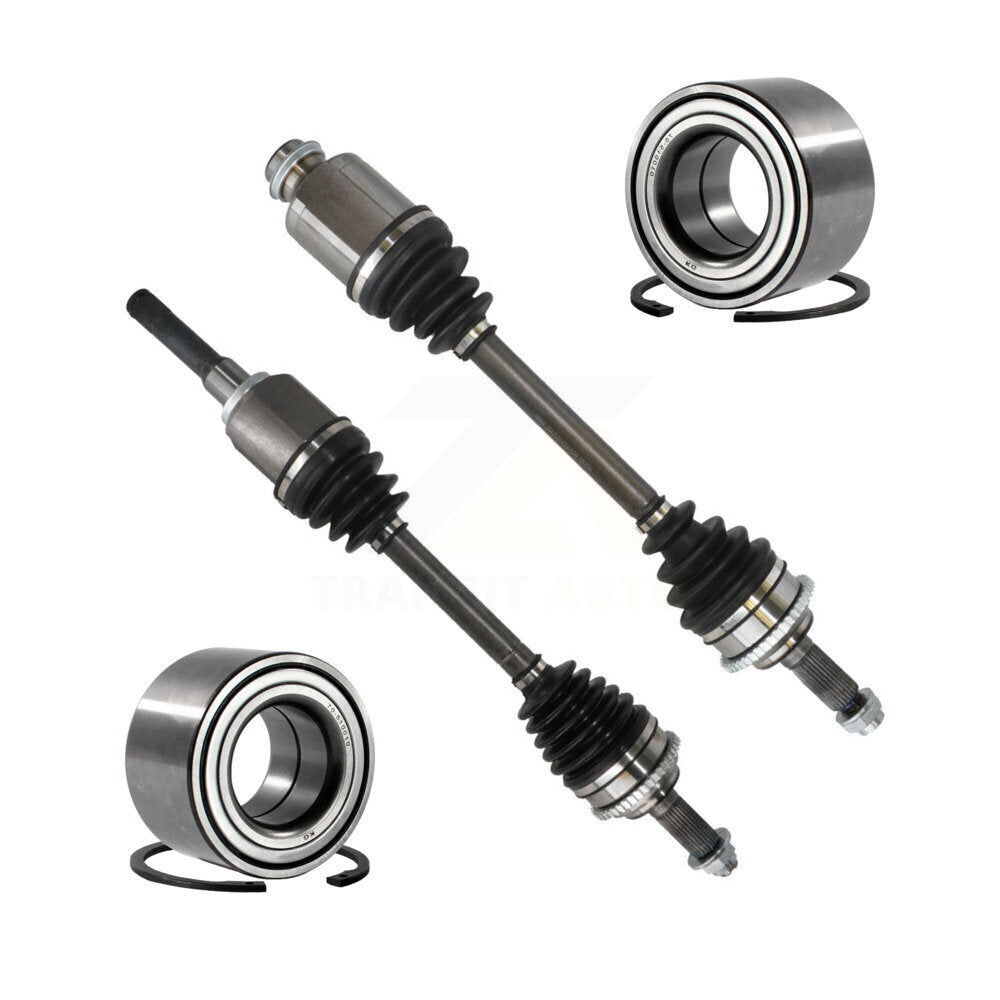 Kugel Front CV Axle Drive Shaft] Assembly And Wheel Bearing Kit For 2010 Mercury Milan FWD with 2.5L GAS engine Automatic transmission VIN A (8th Digit) - Left Right Side (Driver Passenger) KN7-100745