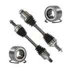 Kugel Front CV Axle Drive Shaft] Complete Assembly And Wheel Bearing Kit For Ford Fusion Lincoln Zephyr Mercury Milan - Left Right Side (Driver Passenger) KN7-100748