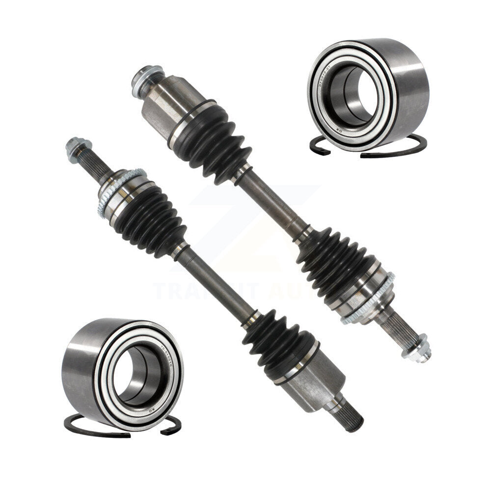 Kugel Front CV Axle Drive Shaft] Complete Assembly And Wheel Bearing Kit For Ford Fusion Lincoln Zephyr Mercury Milan - Left Right Side (Driver Passenger) KN7-100748