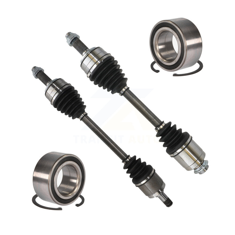Kugel Front CV Axle Shaft] And Bearing Kit For 2013-2014 Honda Accord FWD with 2.4L Manual transmission Primary Design or Secondary SS to HO-8-8789 Left Right Side (Driver Passenger) KN7-100753