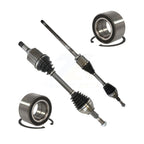 Kugel Front CV Axle Drive Shaft] Complete Assembly And Wheel Bearing Kit For 2015 Ford Edge AWD with 2.7L Turbocharged GAS engine Automatic transmission - Left Right Side (Driver Passenger) KN7-100755
