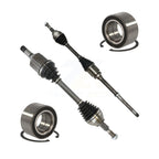 Kugel Front CV Axle Drive Shaft] Complete Assembly And Wheel Bearing Kit For 2015 Ford Edge Sport Utility with AWD 3.5L Naturally Aspirated - Left Right Side (Driver Passenger) KN7-100756