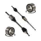 Kugel Front CV Axle Drive Shaft] Complete Assembly And Wheel Bearing Kit For 2015 Ford Edge AWD with 2.0L Turbocharged GAS engine - Left Right Side (Driver Passenger) KN7-100758