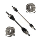 Kugel Front CV Axle Drive Shaft] Complete Assembly And Wheel Bearing Kit For 2012-2017 Hyundai Accent Automatic transmission - Left Right Side (Driver Passenger) KN7-100759