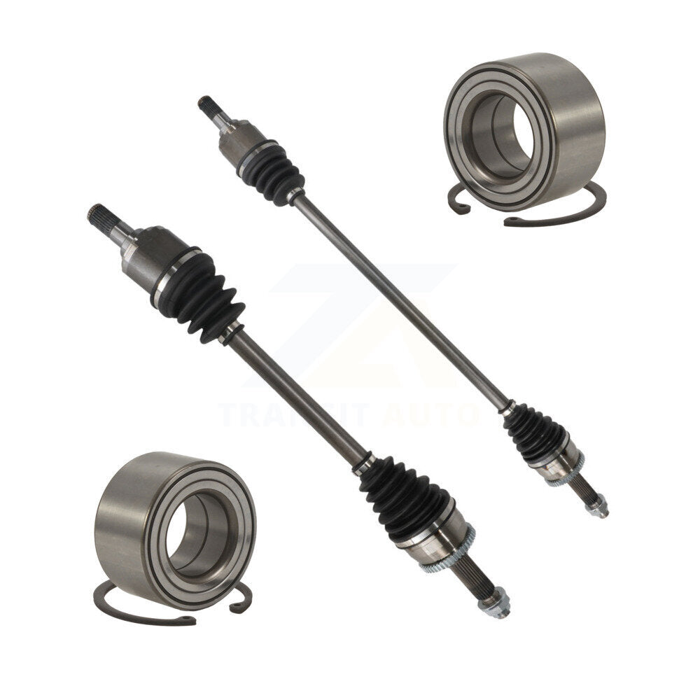 Kugel Front CV Axle Drive Shaft] Complete Assembly And Wheel Bearing Kit For 2012-2017 Hyundai Accent 1.6L with Manual transmission - Left Right Side (Driver Passenger) KN7-100760