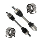 Kugel Front CV Axle Drive Shaft] Complete Assembly And Wheel Bearing Kit For 2004-2008 Acura TSX 2.4L Primary Design - Left Right Side (Driver Passenger) KN7-100761