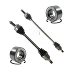 Kugel Front CV Axle Drive Shaft] Complete Assembly And Wheel Bearing Kit For 2009-2012 Hyundai Elantra Hatchback with 2.0L - Left Right Side (Driver Passenger) KN7-100763