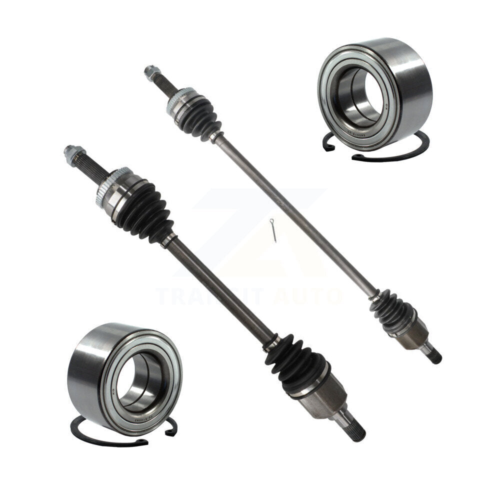 Kugel Front CV Axle Drive Shaft] Complete Assembly And Wheel Bearing Kit For 2009-2012 Hyundai Elantra Hatchback with 2.0L - Left Right Side (Driver Passenger) KN7-100763