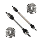 Kugel Front CV Axle Drive Shaft] Complete Assembly And Wheel Bearing Kit For Hyundai Tucson - Left Right Side (Driver Passenger) KN7-100765