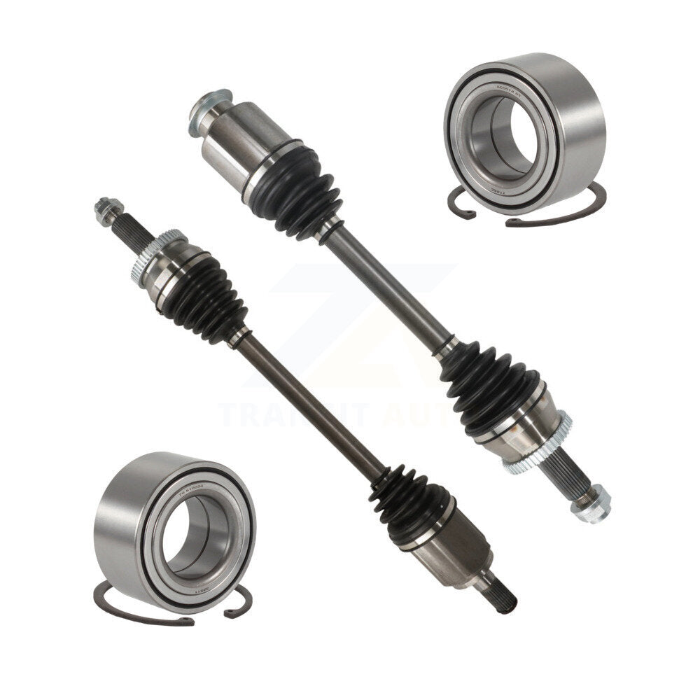 Kugel Front CV Axle Drive Shaft] Complete Assembly And Wheel Bearing Kit For 2016-2017 Hyundai Tucson AWD with 2.0L Automatic transmission - Left Right Side (Driver Passenger) KN7-100767