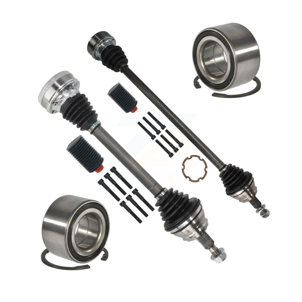 Kugel Front CV Axle Drive Shaft] Complete Assembly And Wheel Bearing Kit For Volkswagen Jetta Beetle Golf - Left Right Side (Driver Passenger) KN7-100769
