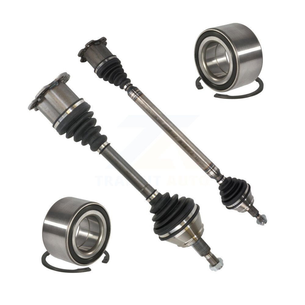 Kugel Front CV Axle Drive Shaft] Complete Assembly And Wheel Bearing Kit For Volkswagen Jetta Golf - Left Right Side (Driver Passenger) KN7-100770