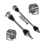 Kugel Front CV Axle Drive Shaft] Complete Assembly And Wheel Bearing Kit For Volkswagen Jetta Beetle - Left Right Side (Driver Passenger) KN7-100772