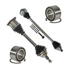 Kugel Front CV Axle Drive Shaft] Assembly And Bearing Kit For 2004 Volkswagen Jetta 2.8L with Naturally Aspirated GAS engine Automatic transmission - Left Right Side (Driver Passenger) KN7-100774
