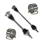 Kugel Front CV Axle Drive Shaft] Complete Assembly And Wheel Bearing Kit For Volkswagen Jetta Beetle Golf - Left Right Side (Driver Passenger) KN7-100775