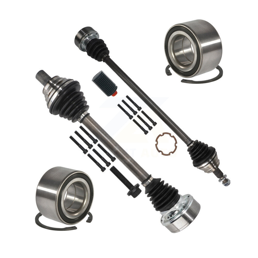 Kugel Front CV Axle Shaft] And Bearing Kit For 2005 Volkswagen Jetta 1.9L with BRM engine designation Turbocharged DIESEL Manual transmission Vin K (8th digit) - Left Right Side KN7-100776