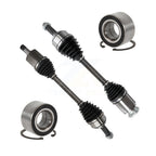 Kugel Front CV Axle Drive Shaft] Assembly And Bearing Kit For 2017-2021 Honda Civic Hatchback with 1.5L Turbocharged GAS engine Manual transmission - Left Right Side (Driver Passenger) KN7-100788