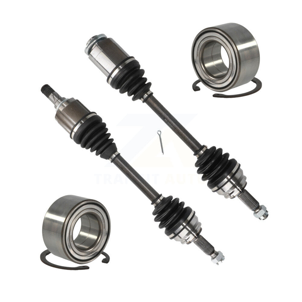 Kugel Front CV Axle Drive Shaft] Complete Assembly And Wheel Bearing Kit For Mitsubishi Outlander Sport - Left Right Side (Driver Passenger) KN7-100790