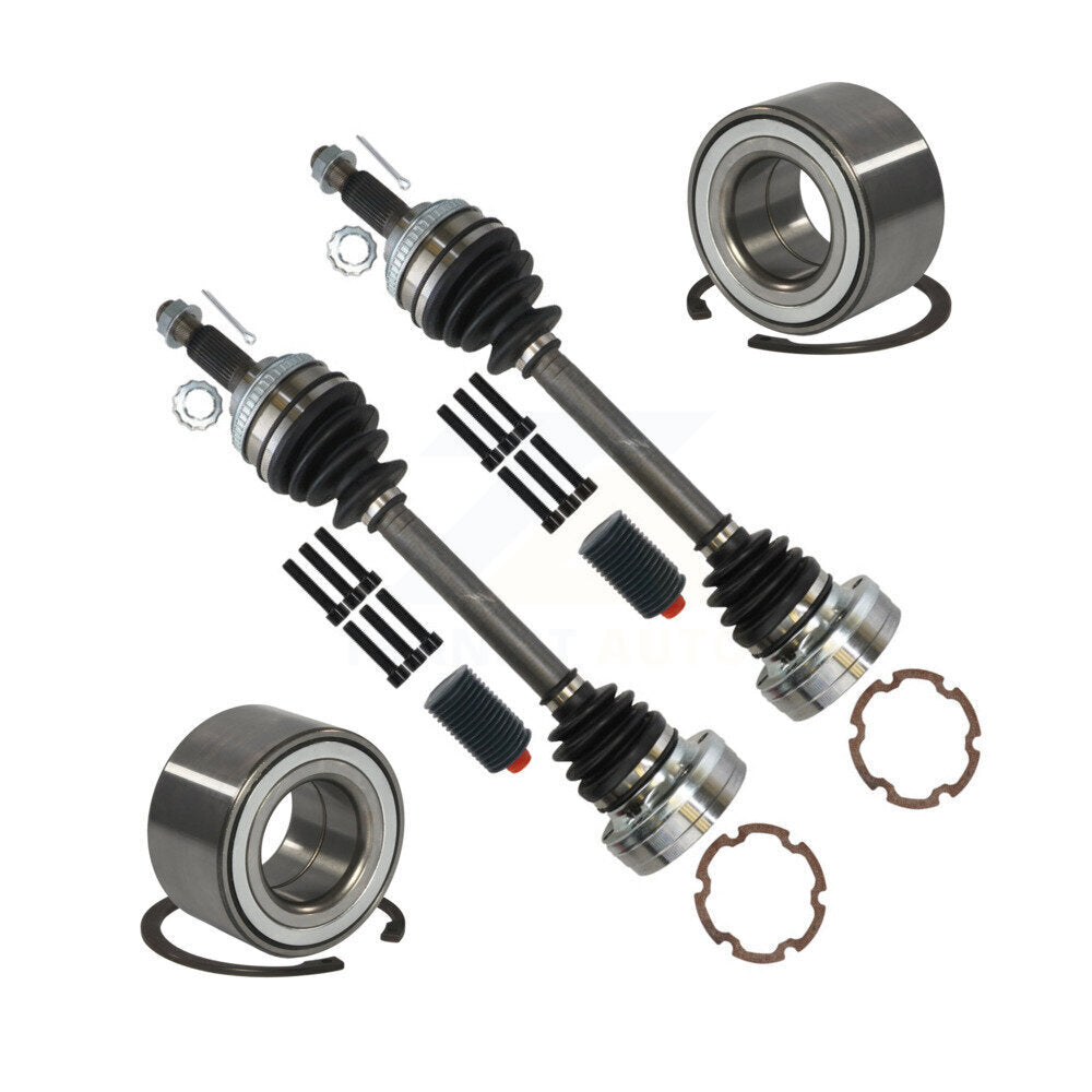 Kugel Front CV Axle Drive Shaft] Complete Assembly And Wheel Bearing Kit For Toyota Camry Lexus RX300 Solara ES300 Avalon IBJ Bolt-On - Left Right Side (Driver Passenger) KN7-100791