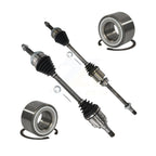 Kugel Front CV Axle Drive Shaft] Complete Assembly And Wheel Bearing Kit For Toyota Camry Solara - Left Right Side (Driver Passenger) KN7-100792