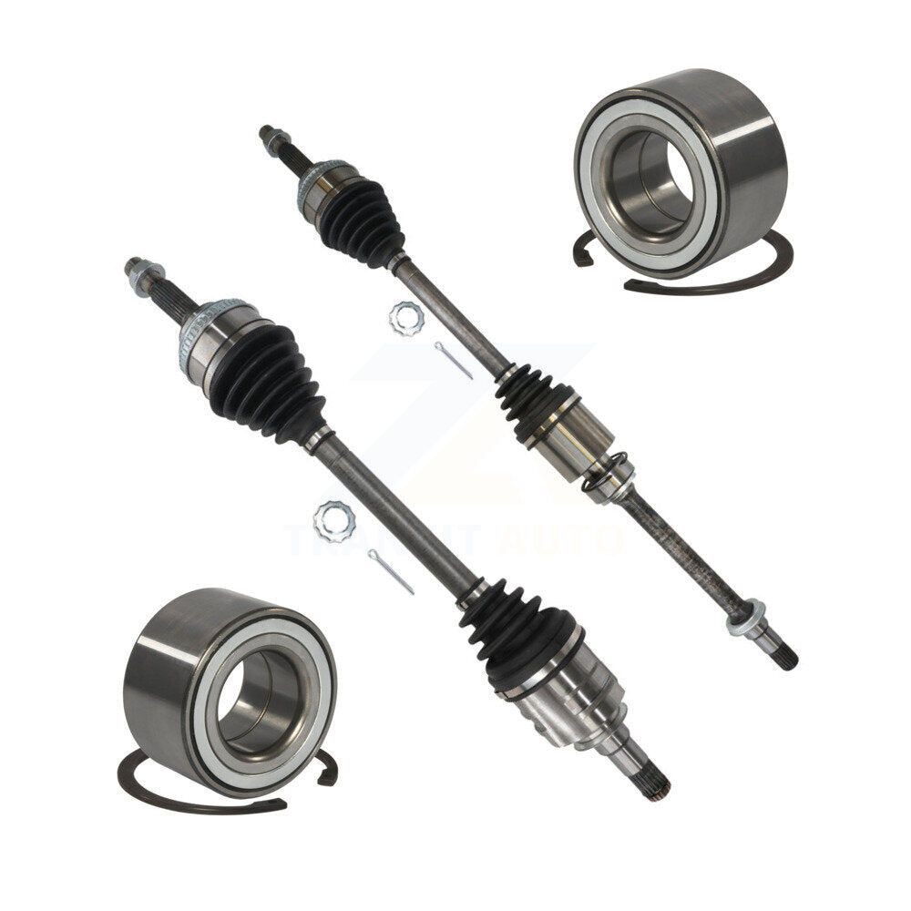 Kugel Front CV Axle Drive Shaft] Complete Assembly And Wheel Bearing Kit For Toyota Camry Solara - Left Right Side (Driver Passenger) KN7-100792