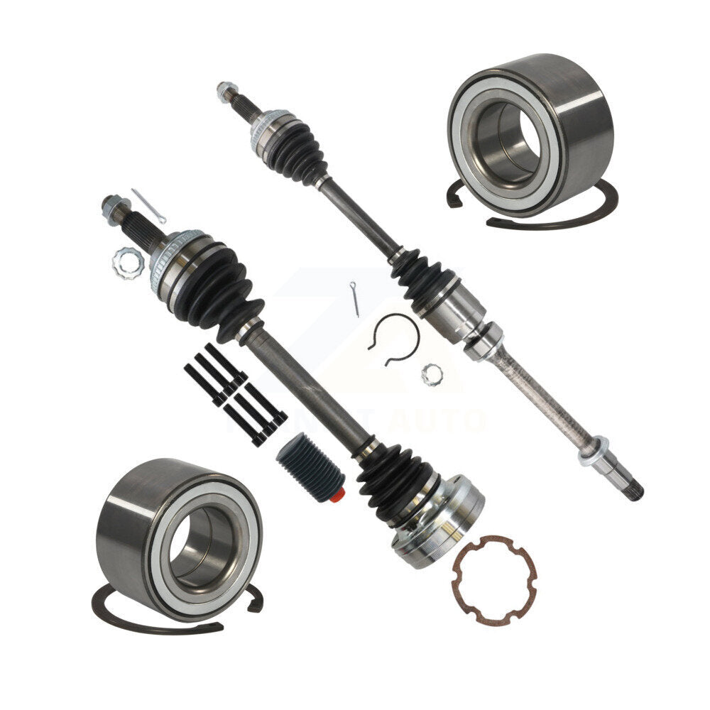 Kugel Front CV Axle Drive Shaft] Complete Assembly And Wheel Bearing Kit For Toyota Camry Solara IBJ Bolt-On - Left Right Side (Driver Passenger) KN7-100793