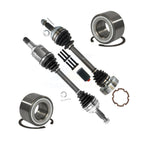 Kugel Front CV Axle Drive Shaft] Complete Assembly And Wheel Bearing Kit For Toyota Camry Solara IBJ Bolt-On - Left Right Side (Driver Passenger) KN7-100794
