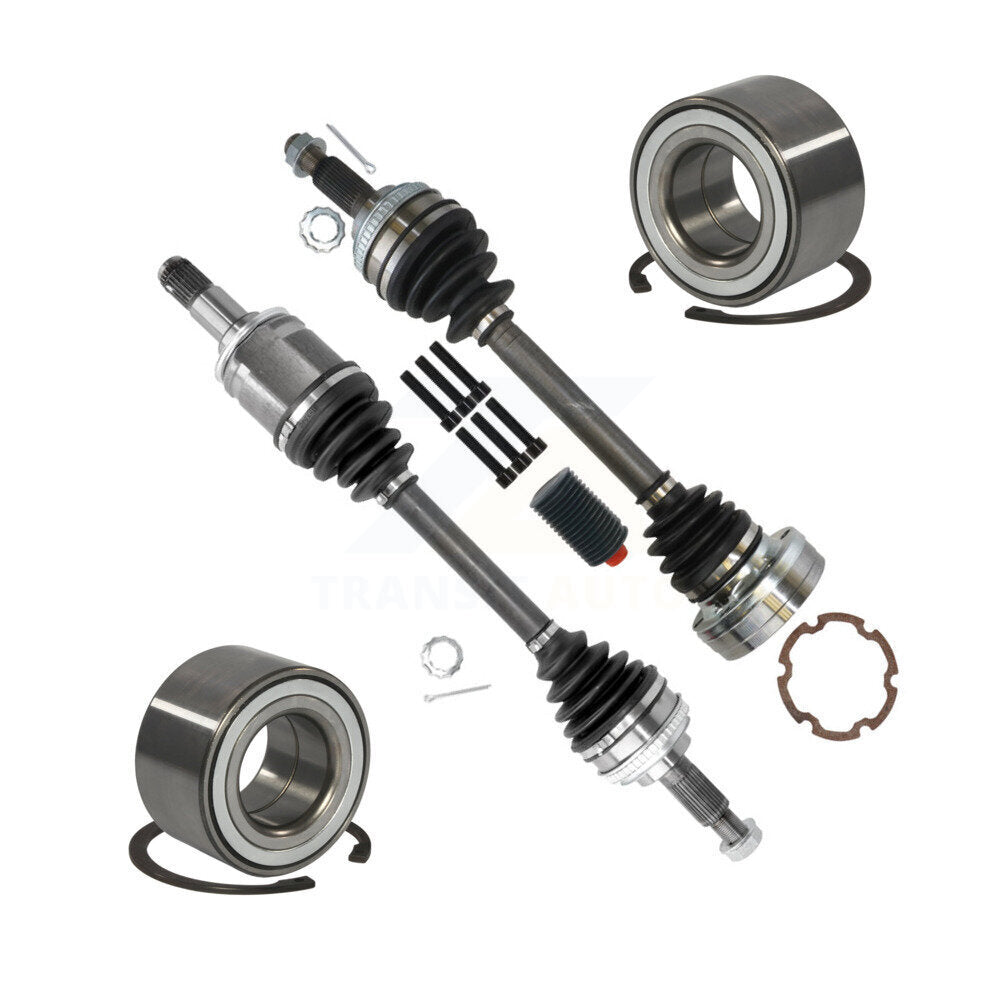 Kugel Front CV Axle Drive Shaft] Complete Assembly And Wheel Bearing Kit For Toyota Camry Solara IBJ Bolt-On - Left Right Side (Driver Passenger) KN7-100794
